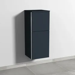 Sanipa Mittelschrank „3way“ 350 × 850 × 345 mm Anschlag rechts, in Marine (matt), Anschlag rechts