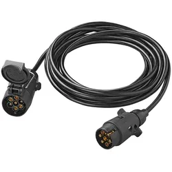 ProPlus 343525 Verlängerungskabel Anhänger 5 Meter Stecker & Steckdose 7 polig