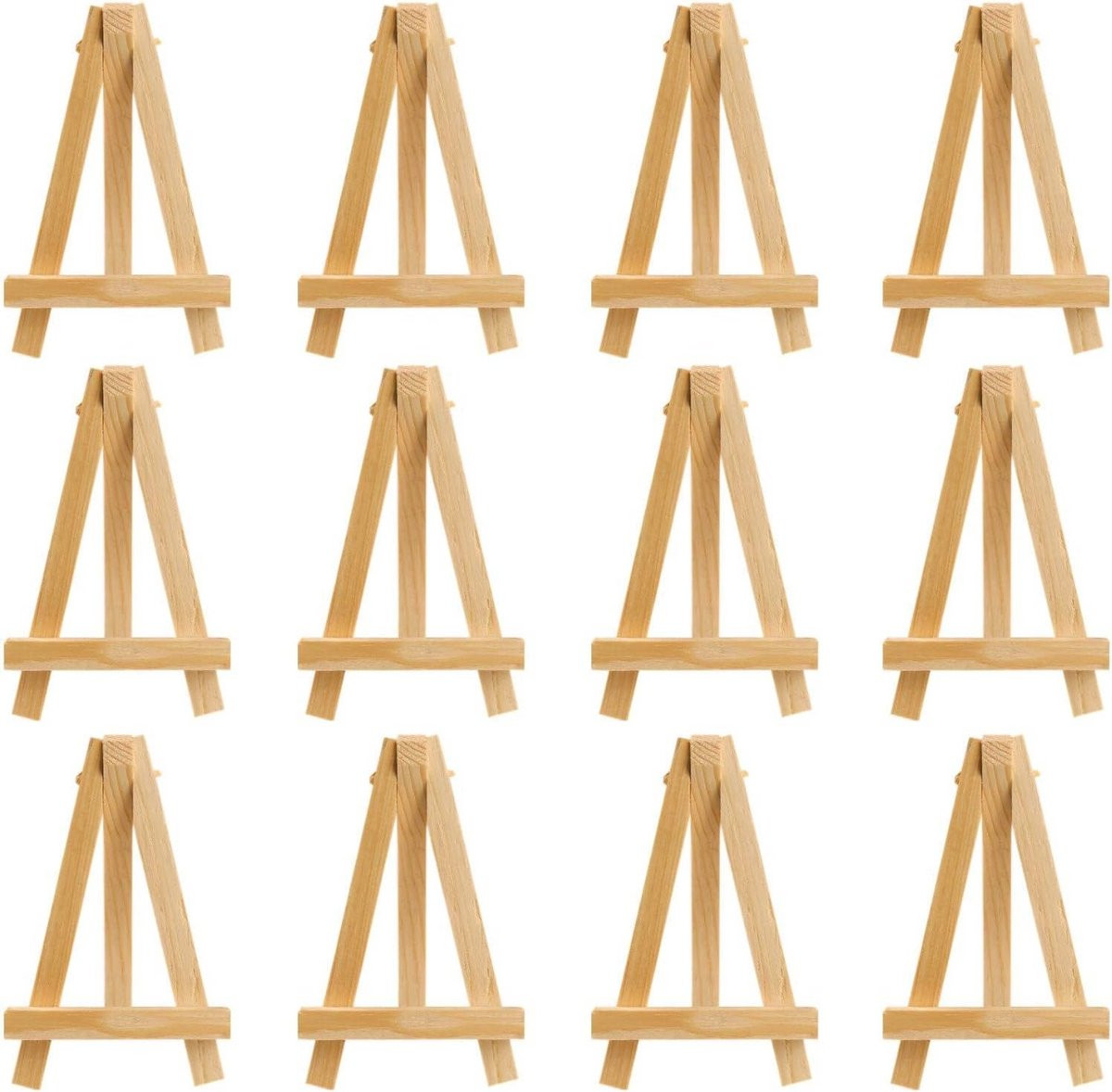 10 Stuks Houten Mini Tafel-Ezel voor Kaarten en Foto's