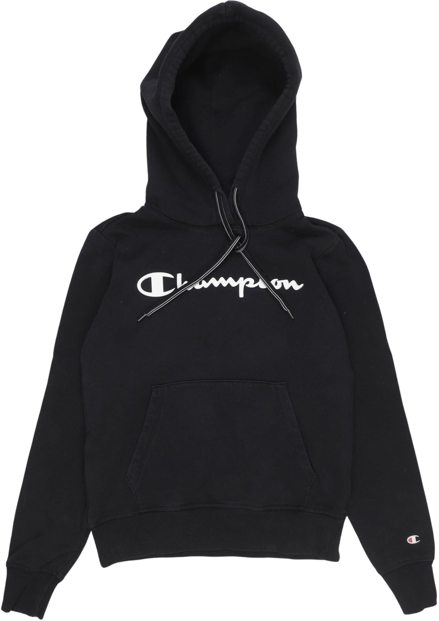 Champion Jungen Kapuzenpullover oder Sweater, Schwarz, Gr. XS, Baumwolle / Synthetik - Second Hand