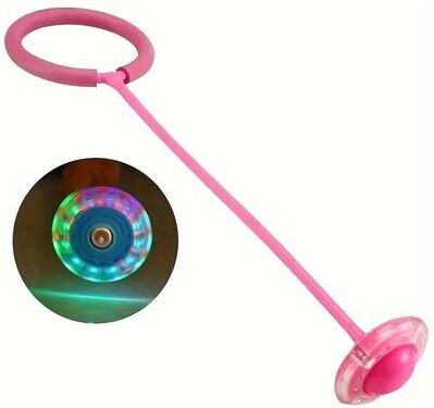 Uplifted Goods Foldable Kinetic Flashing LED Bouncing Ring pink