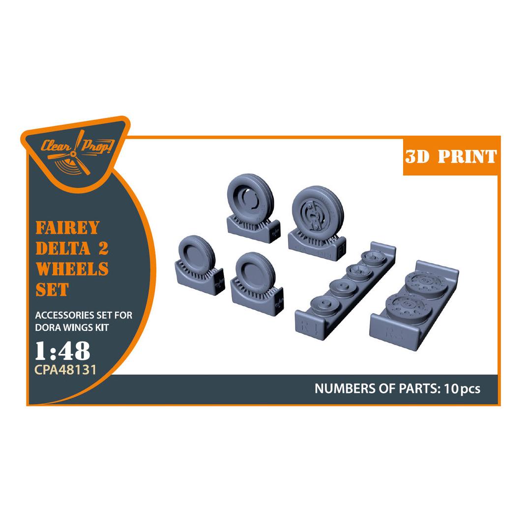Clear Prop Accessories Fairey Delta 2 Wheels set for Dora Wings kit for Dora Wings (CPA48131)