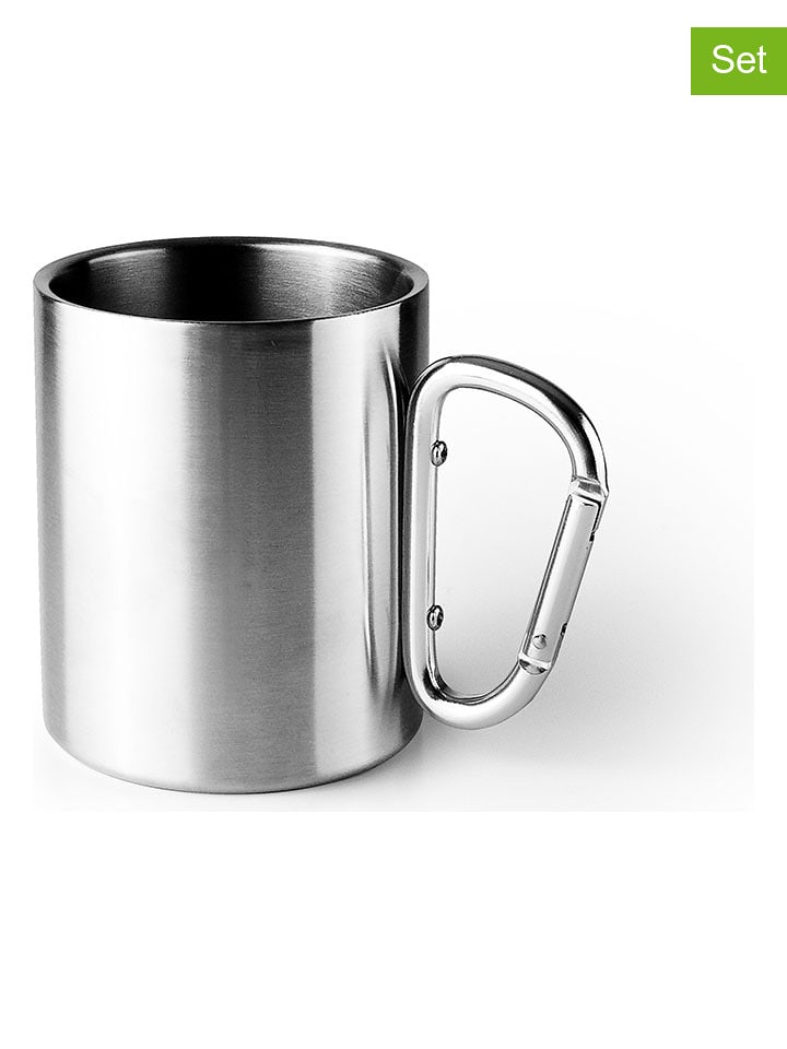 Ibili 2er-Set: Tassen in Silber - 350 ml - onesize