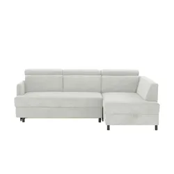 Ecksofa  Fabienne , grau , Maße (cm): B: 228 H: 81 T: 158.0