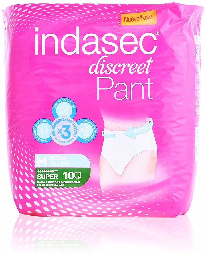Indasec Super Pant taille moyenne 10 unités
