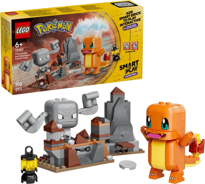 LEGO Pokémon 72157 SMART Play: Glumandas und Kleinsteins Höhlenduell