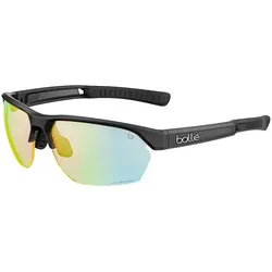 Bollé Brille Victus schwarz black frost, Gläser Phantom Clear Green