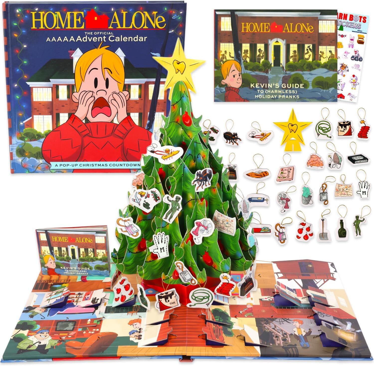 Insight Editions Home Alone: The Official AAAAAAdvent Calendar   Christmas Countdown with Festive Surprises