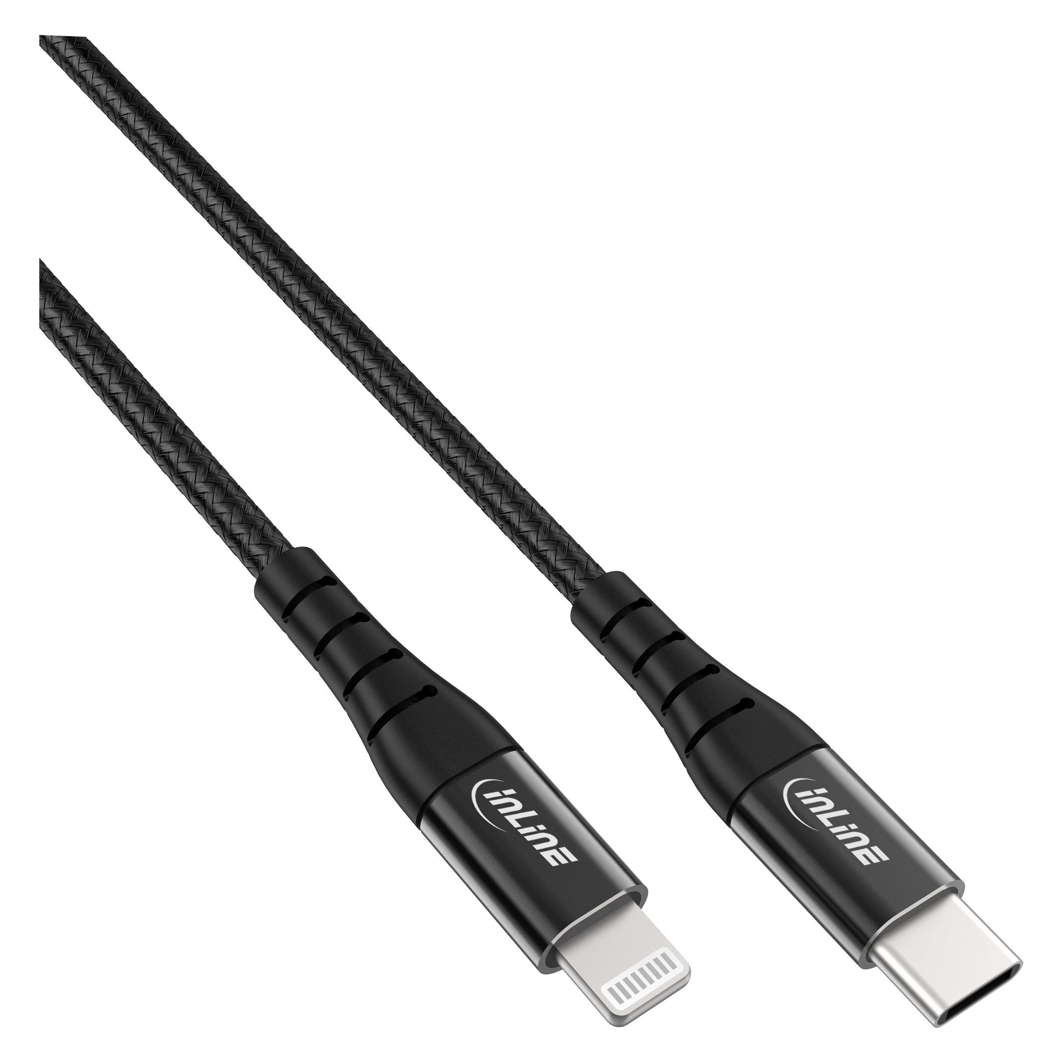 InLine USB-C Lightning Kabel (1 m, USB 2.0) (31450D)