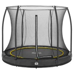 Salta Trampolin Comfort Edition Ground mit Sicherheitsnetz Ø 183 cm schwarz