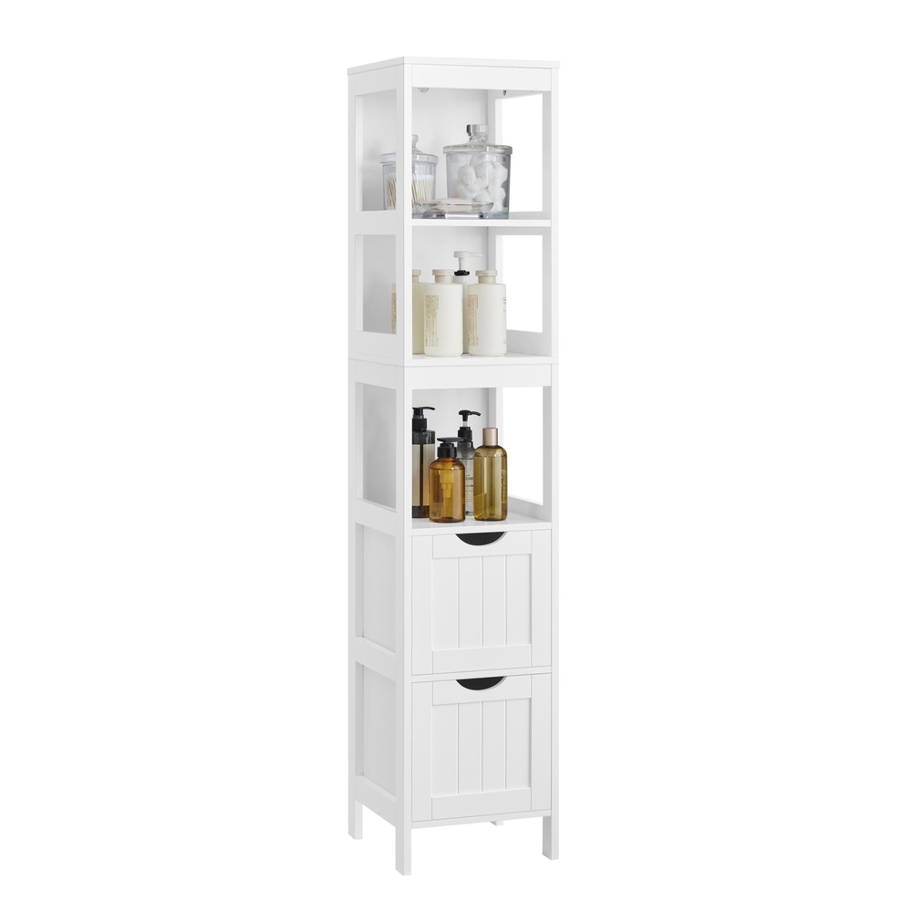 VASAGLE Hochschrank fürs Bad Landhausstil B34BBC66WT