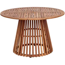 GARTENTISCH Heller Holzfarbton Agello