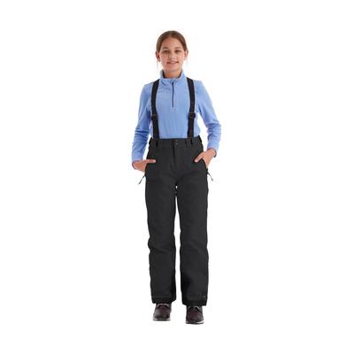 Skihose KILLTEC "Girls Skihose 242", Mädchen, Gr. 164, Normalgrößen, schwarz, Obermaterial: 100% Polyester.Futter: 100% Polyester.Füllung: 100% Polyester, Hosen Skihose, Wasserdicht, atmungsaktiv, abnehmbare Träger, rutschfester Schneefang