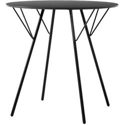 &Tradition RFH RD5 Gartentisch, Ø 75 cm, schwarz