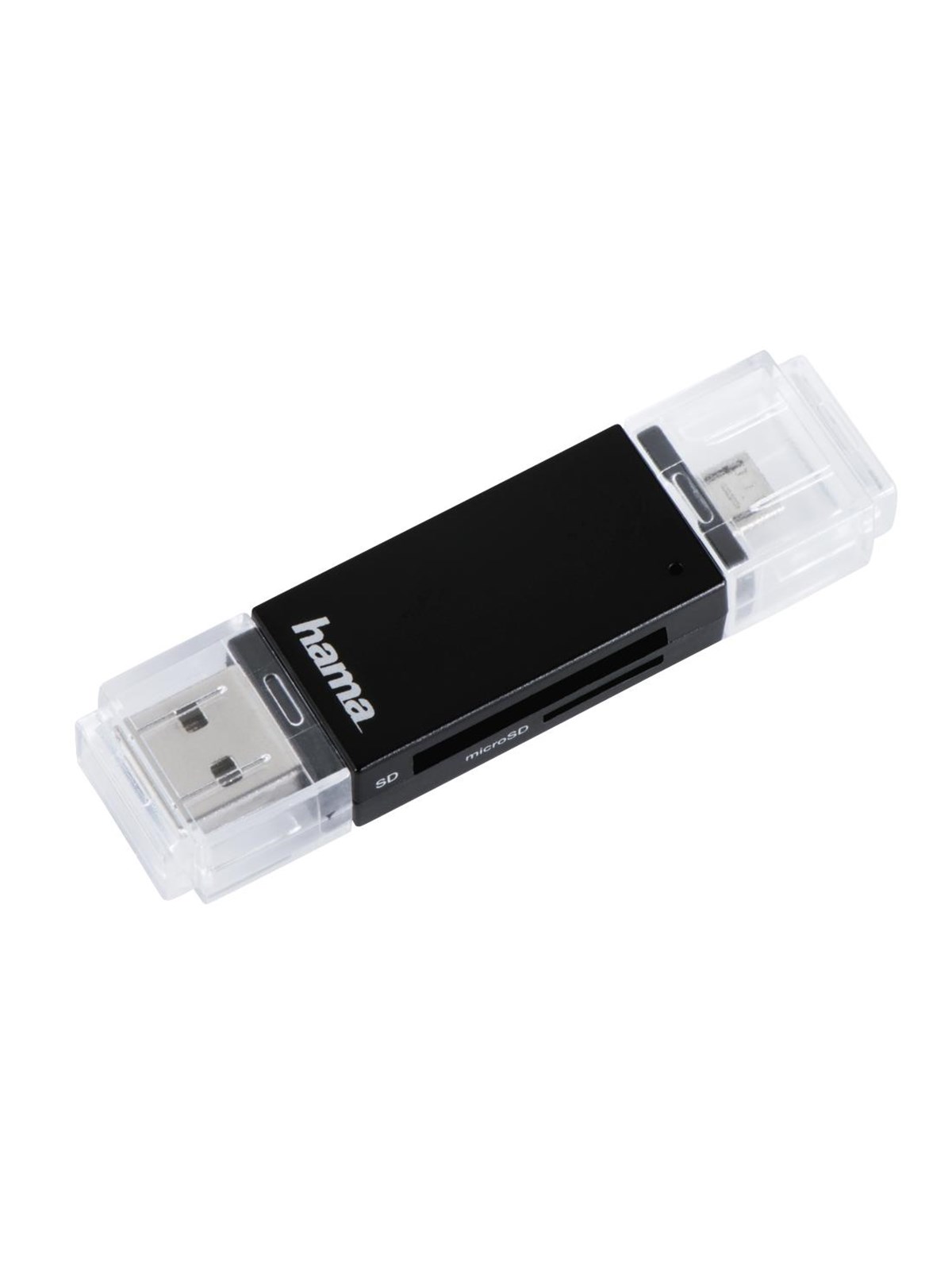 Hama "Basic" USB 2.0 OTG Cardreader SD / microSD black