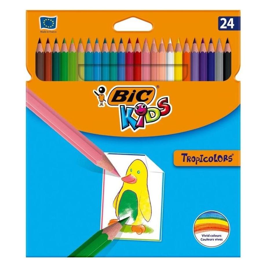 Bic KIDS Buntstifte Tropicolors, 24er Kartonetui (24x) (9375182)