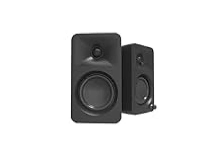 Kanto ORA 100W Powered Bi-amp Reference Desktop Computer Speakers w/Bluetooth 5.0 & USB-C 100 Hz Crossover Reference Quality Sound Pair Black