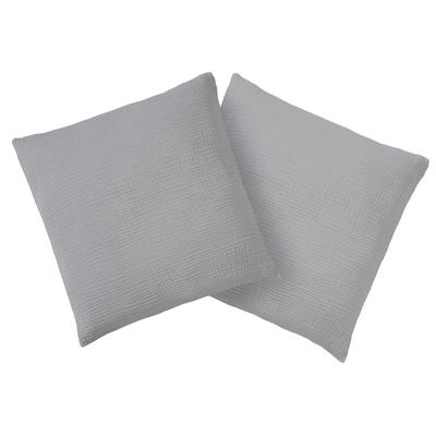 Kissenbezug OTTO HOME "Bailee", grau, B:50cm L:50cm, Musselin, Obermaterial: 100% Baumwolle, Kissenbezüge, Kissenbezug, weiche Musselin-Qualität, 50x50 cm, Hotelverschluß