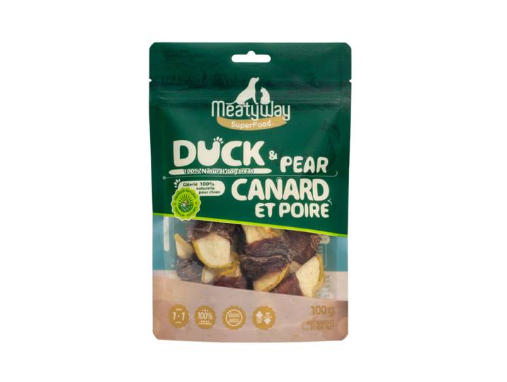 MeatyWay Friandises tendres au canard et poire - 100 g
