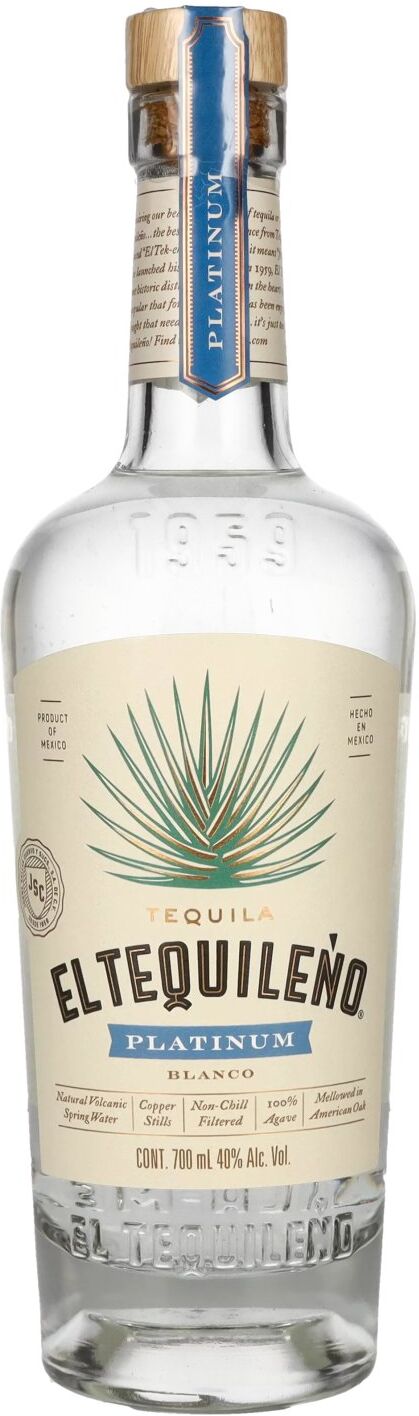El Tequileño Tequila El Tequileño Platinum Blanco 100% Agave 40% Vol. 0,7l