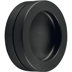 Kws, Möbelgriff, Muschelgriff 5253 Aluminium schwarz matt beschichtet Einlass-Ø 50 mm