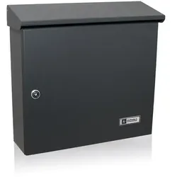 JU Einzelbriefkasten Briefkasten Einwurfpostkasten Postkasten 03-220, anthrazitg