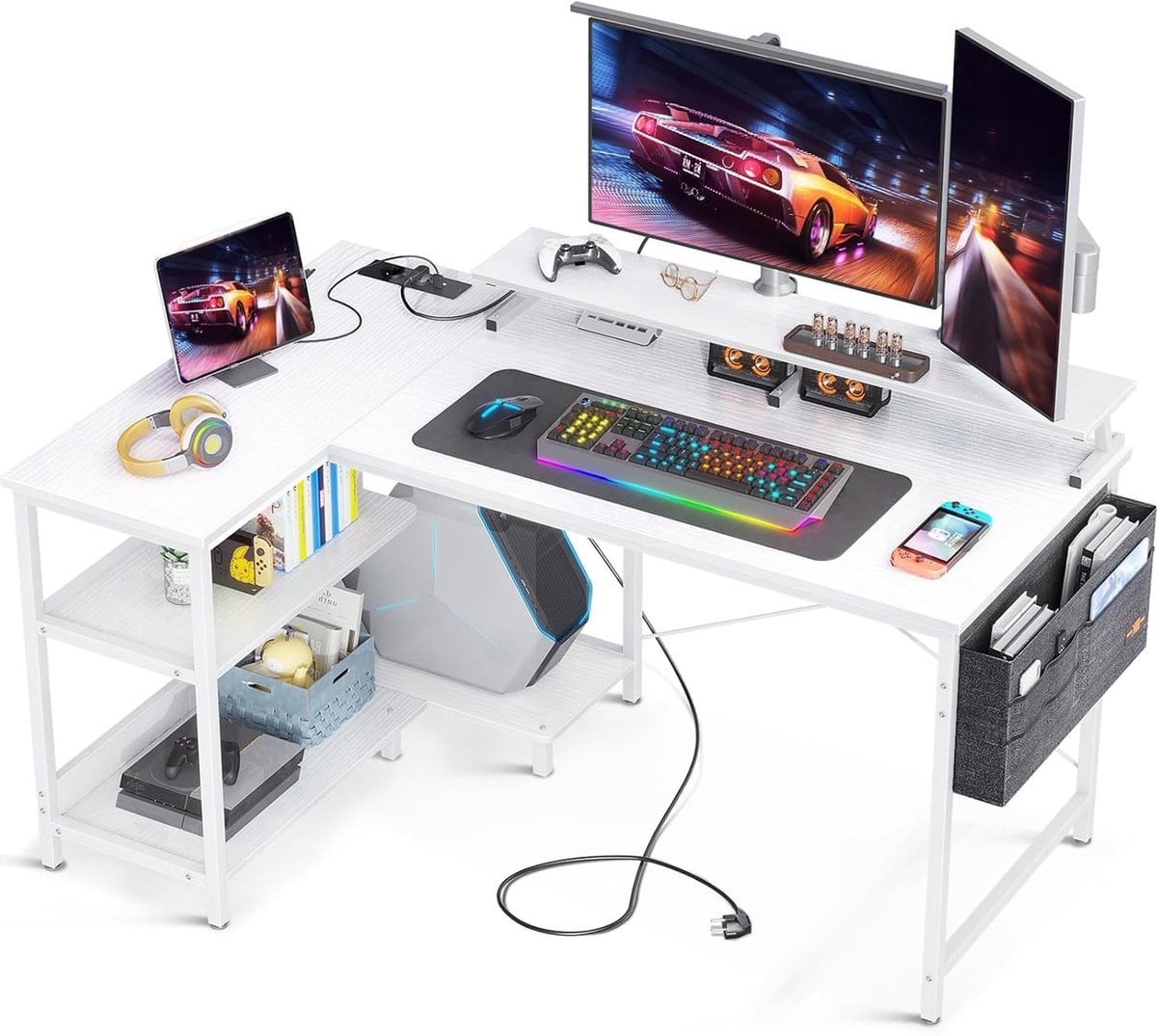 L-vormig Gaming Hoekbureau voor Home Office