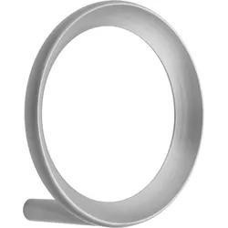 Loop Wandhaken M gebürstetes Zink