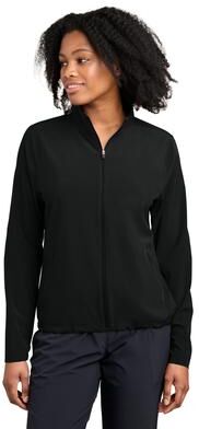 Sport-Tek LST480 Women's Repeat Jacket in Black size Small   90% polyester, 10% spandex
