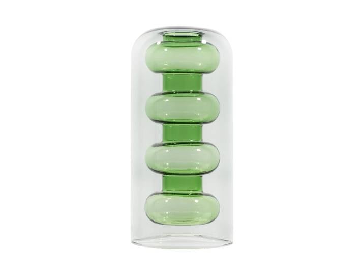 Tom Dixon - Bump Vase gross, grau / grün