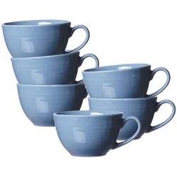 KAFFEETASSEN Levi Blau 220 ml 6er Set