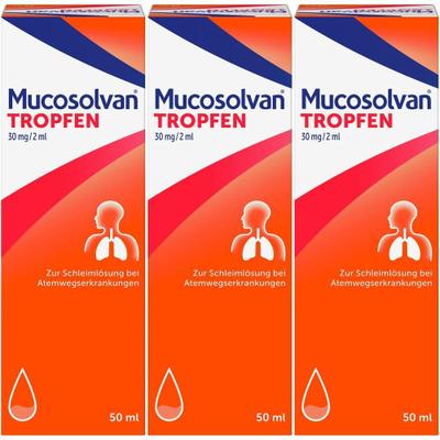 Mucosolvan Tropfen 30 mg/2 ml x3 3x50 zum Einnehmen