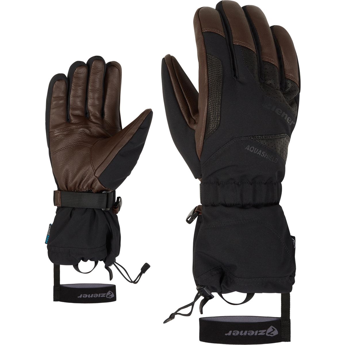 Ziener Gaiku-z AS AW Glove man black.dark brown (12335) 7,5 111018-12335-7,5