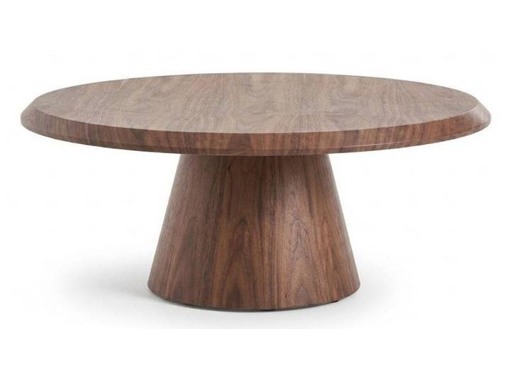 Xlmoebel Couchtisch Moderner runder Holz-Couchtisch in Braun mit vielseitiger, Made in Europa