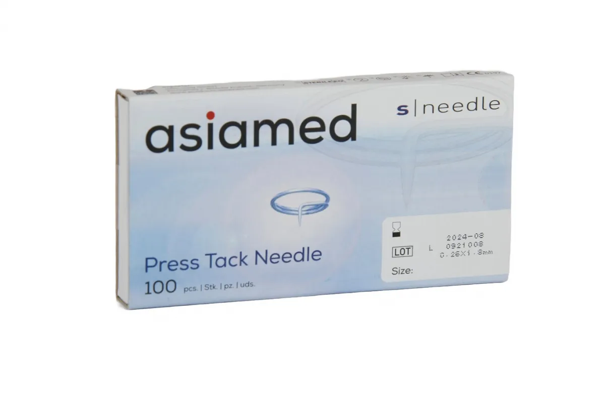asiamed S Needle Press Tack Ohr-Akupunktur-Dauernadeln (100 Stück) 0,26 x 1,8 mm large A000555