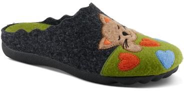 Women's Cuttlecat Slippers by Flexus by Spring Step in Green (Size 6 1/2 M)