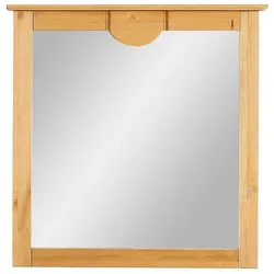 Landhaus Wandspiegel 81 cm breit Holzrahmen