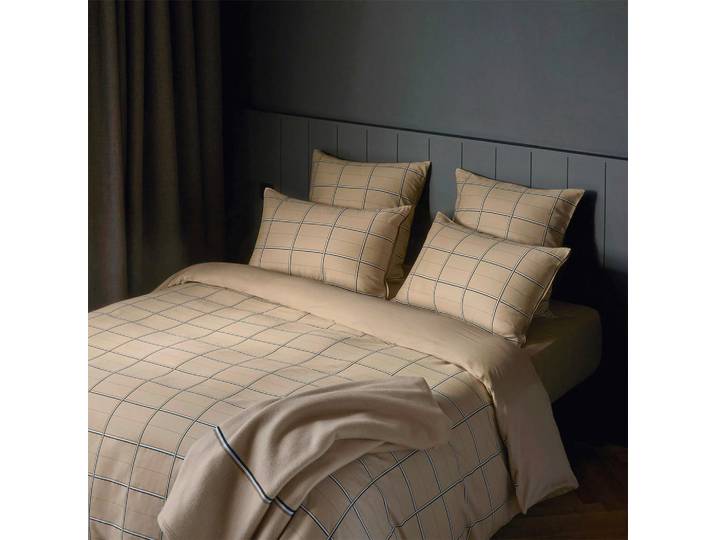 Hugo Boss Bettwäscheset, Beigebraun, Textil, Uni, 160x210 cm, Heimtextilien, Bettwäsche, Bettwäsche