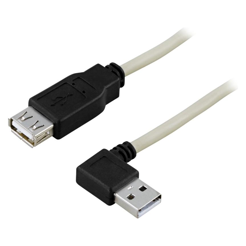 Deltaco USB 2.0 Cable A/A - 0.2m - 0,2 m - USB A - USB A - Männlich/Männlich - 480 Mbit/s (0.20 m, USB 2.0) (USB2-102A)