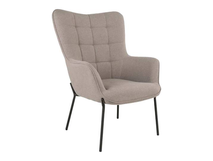 Sessel Glasgow, Edy&liv, steingrau, Textil