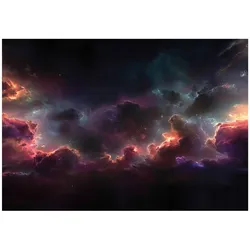 FOTOTAPETE Wolken Kosmos Schwarz 400x280 cm