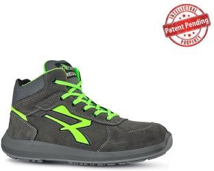 Scarpe antinfortunistiche alte Aries  nere con puntale S3 Personalizzate o neutre U-Power