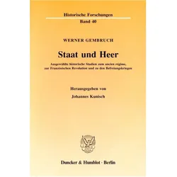 Staat und Heer., Fachbücher von Werner Gembruch