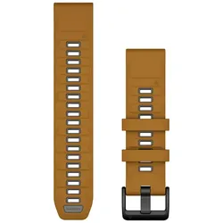 Garmin Ersatzarmband QuickFit (22 mm, Silikon), Uhrenarmband, Grau, Gold