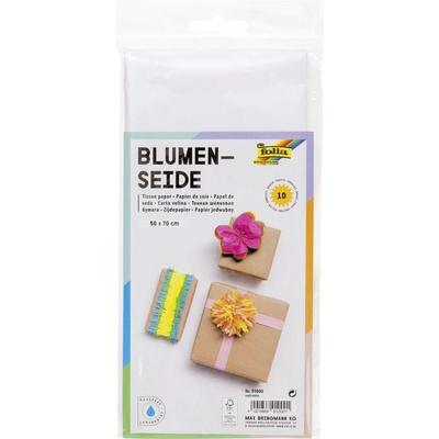 Folia Blumenseide 20g/m², 50x70cm, 10 Bogen, weiß