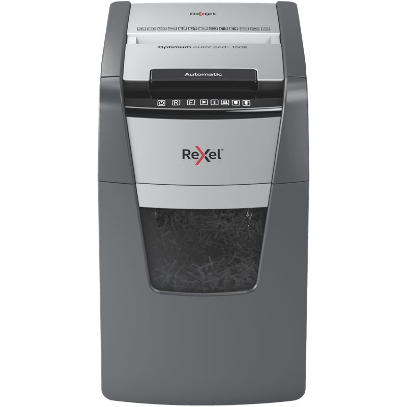 Rexel Aktenvernichter Optimum 150X P4/4x28/150 Blatt/44l/Klamm/Kred/