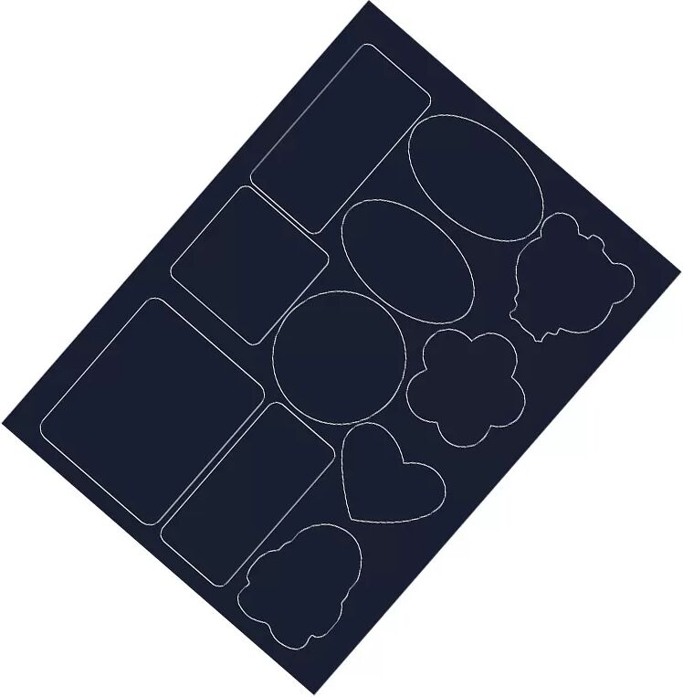 INF Daunenjacken-Reparaturflicken, Bügelflicken für Kleidung, 10 Stück Model 2 Navy blau