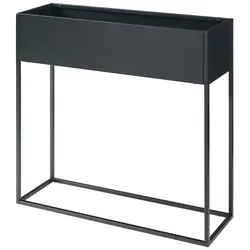 Helloshop26 - Pflanzenständer im Outdoor-Stil erhöhter Ständer 80 x 80 x 25 cm schwarz