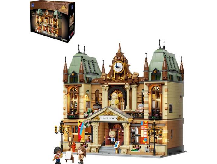 Pantasy 85036 School of Arts Kunstakademie mit Beleuchtung Konstruktions-Spielset, (3463 St)