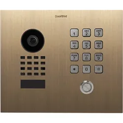 DoorBird D1101KH Classic Unterputz IP Video Türsprechanlage – Echtes Messing